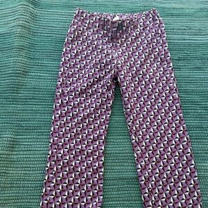Zara Kids Geometric Purple Pants